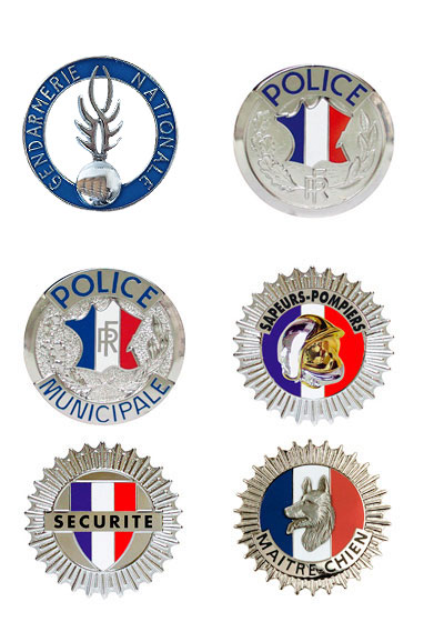 Medaille Police nationale pour Porte carte